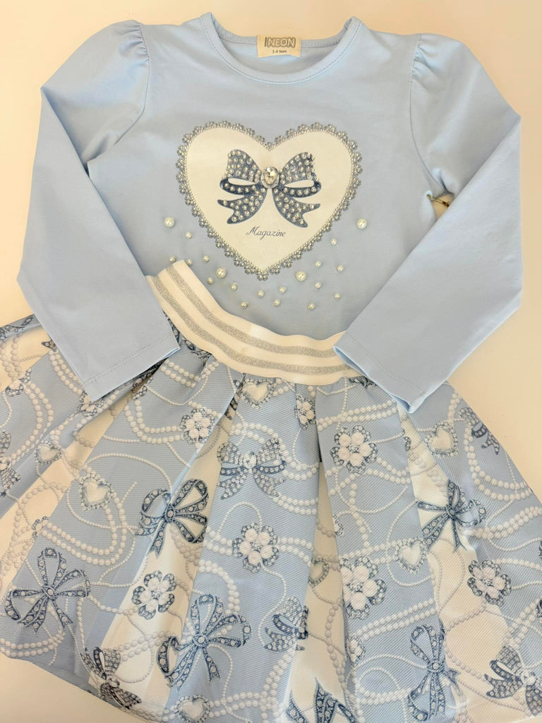 Pre-Order Cherubs Icy Pearl Skirt Set