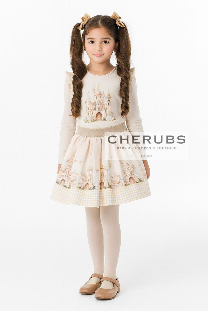 Cherubs Caramel Castle Skirt Set In Stock Now
