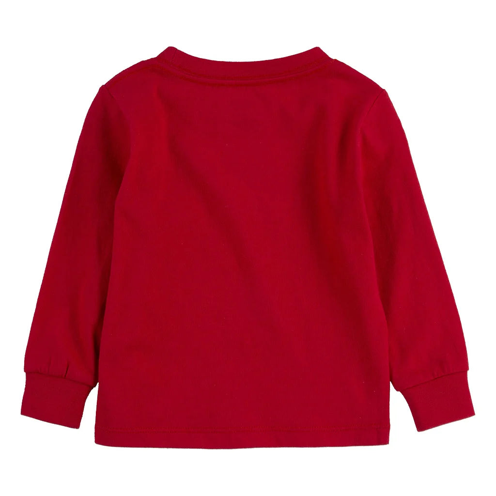 Levi's Boys Logo Poppy Super Red Long Sleeve Tee-Shirt In Stock Now