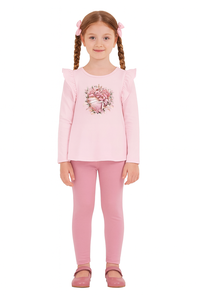 Cherubs Heart and Pearls Leggings Set In Stock Now