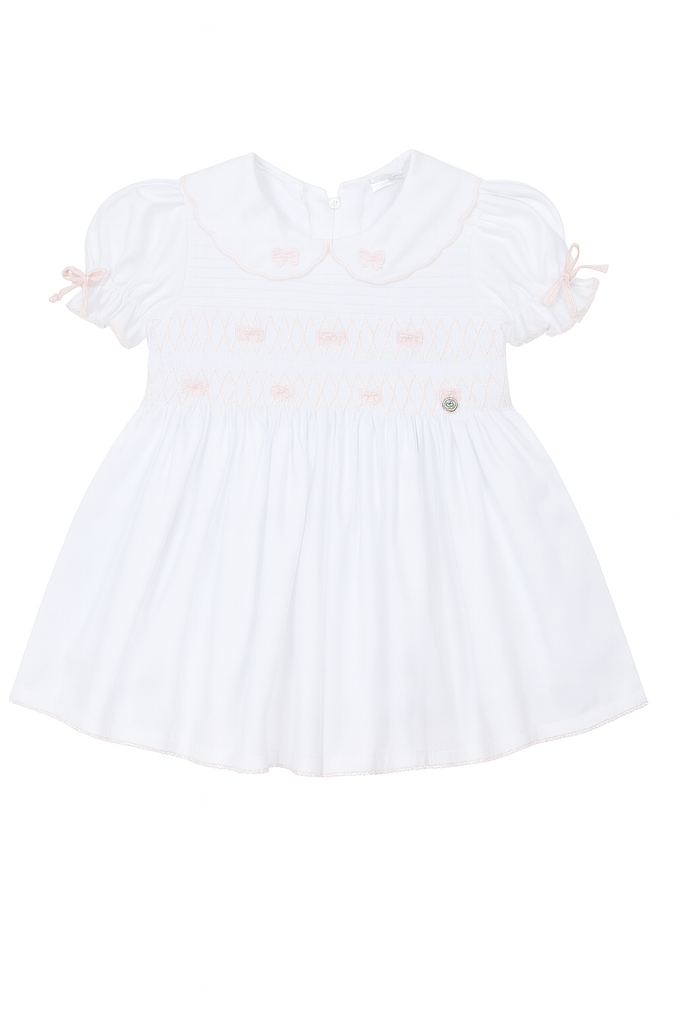 White & Blue Smocked Bunny Hospital Set – Deolinda SS26 In Stock Now main image 0