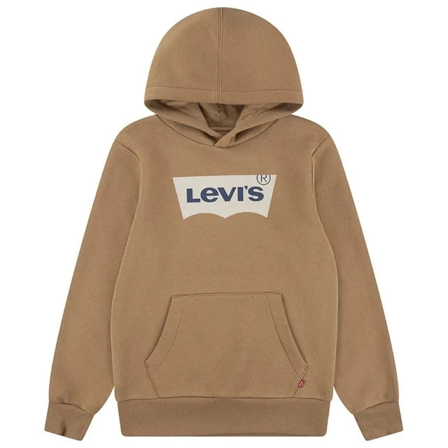 Boys Levi's Camel Brown Hooded Jumper In Stock Now
