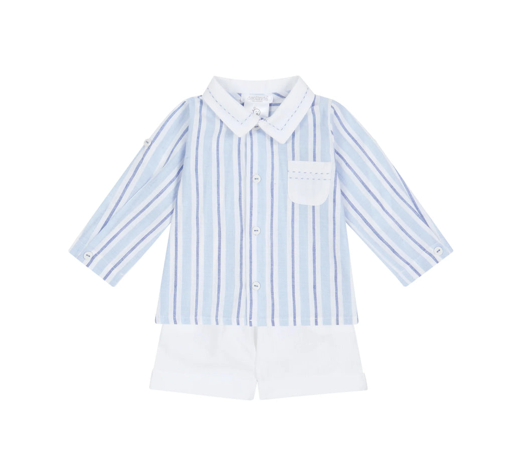 Pre-Order Deolinda DBV24818 Stripe Shirt and Shorts