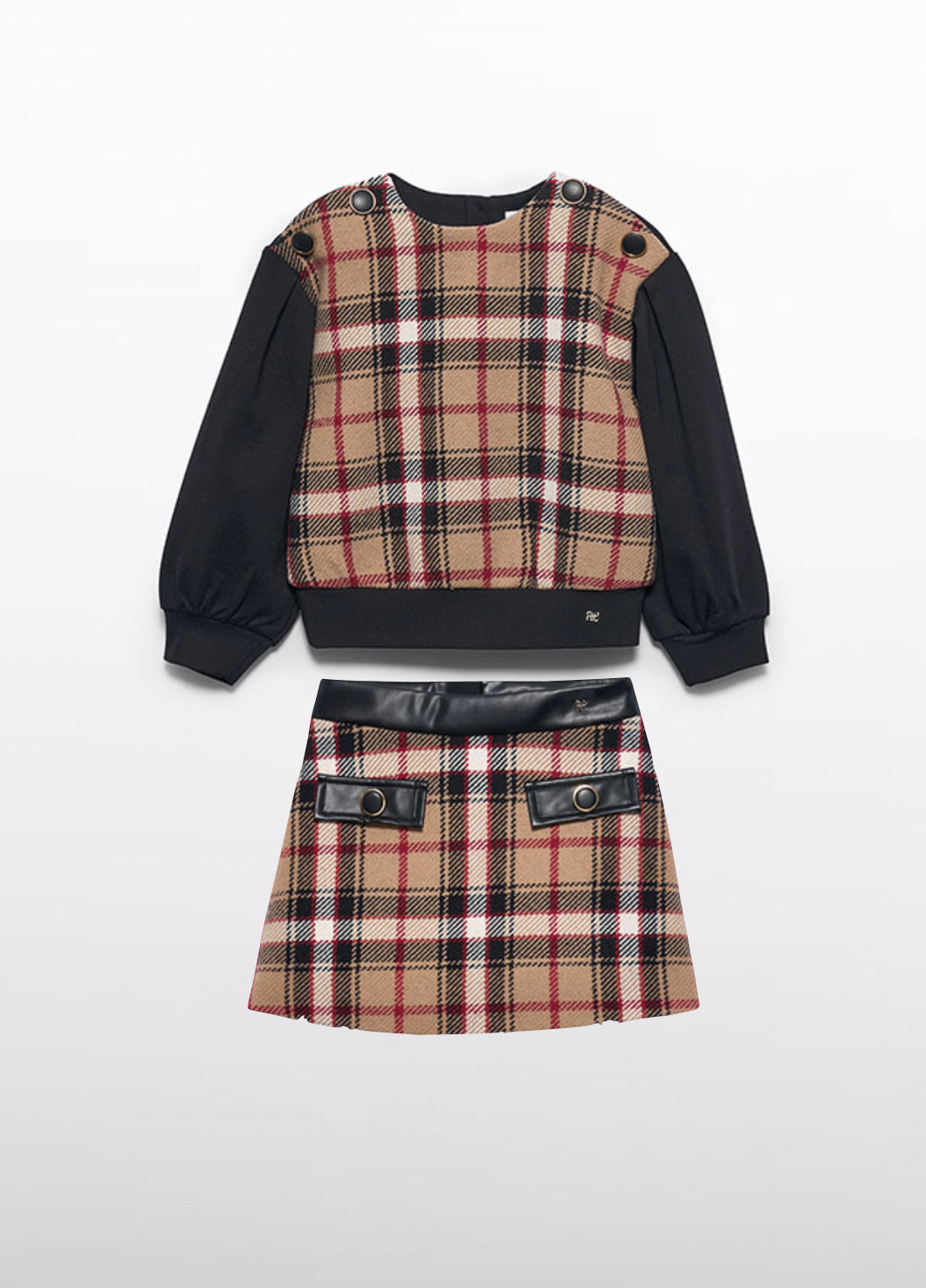 Plaid checkered jumper skirt hot sale
