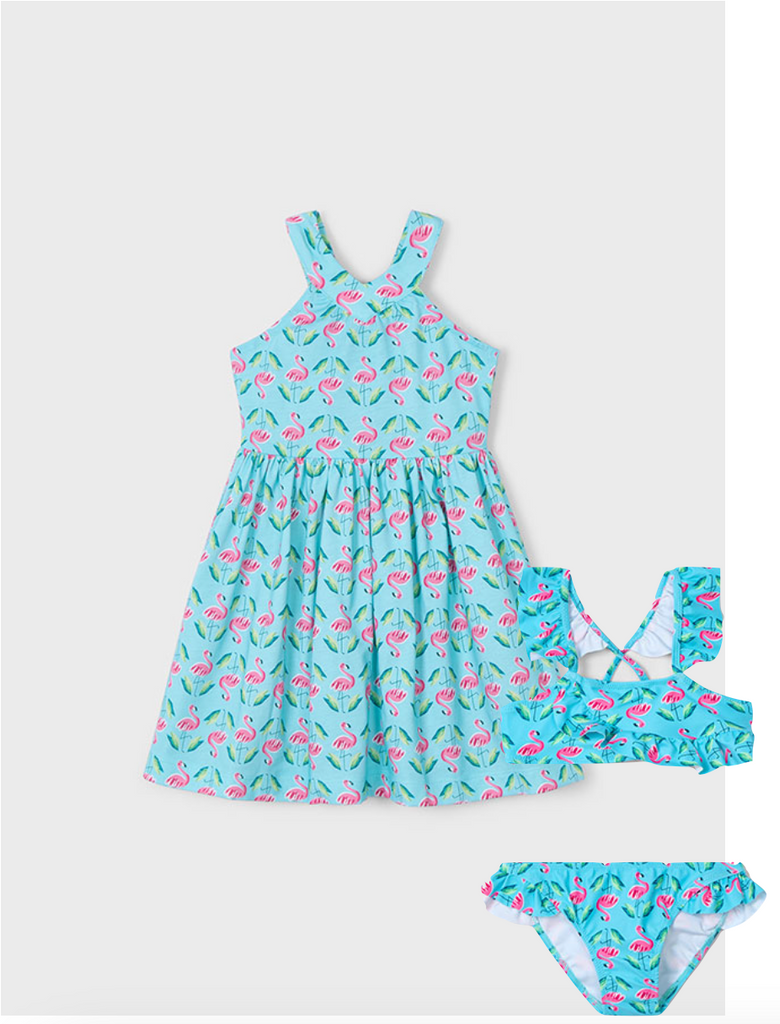 Mayoral 3938 Dress and Mayoral 3714 Ruffle Bikini In Stock Now