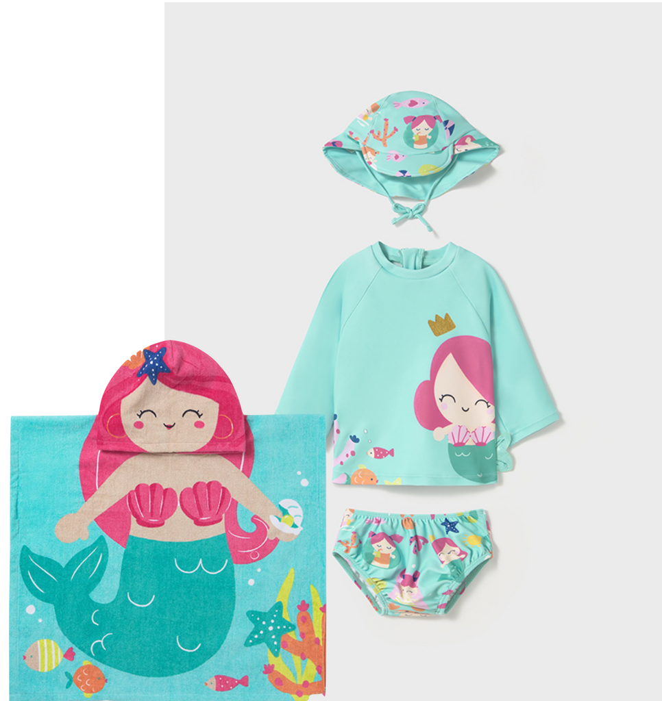 Pre-Order Mayoral 1669 Swimming Set and Mayoral 9919 Beach Towel