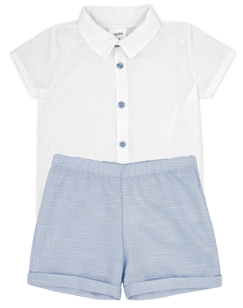 Rapife 4246 White Shirt and 4248 Bermuda Shorts In Stock Now
