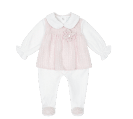 Pre-Order Deolinda Chic Linda No. 3 25018 White & Pink Pyjamas