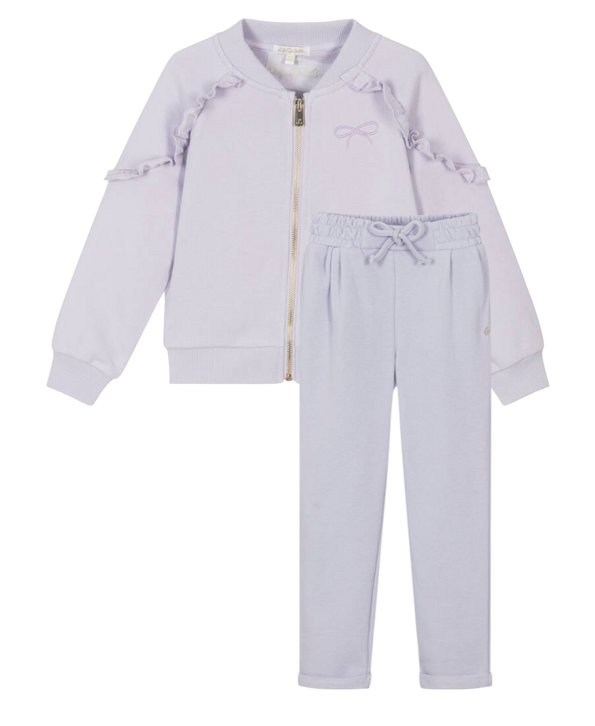 Lili Gaufrette Lilac Hooded Top and Tracksuit Bottoms In Stock Now