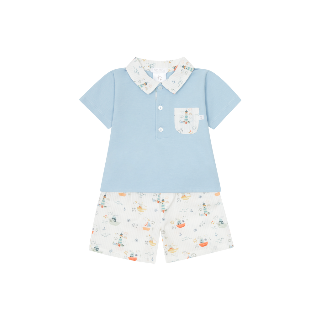 Deolinda 25810 Miami Polo Shirt and Shorts In Stock Now