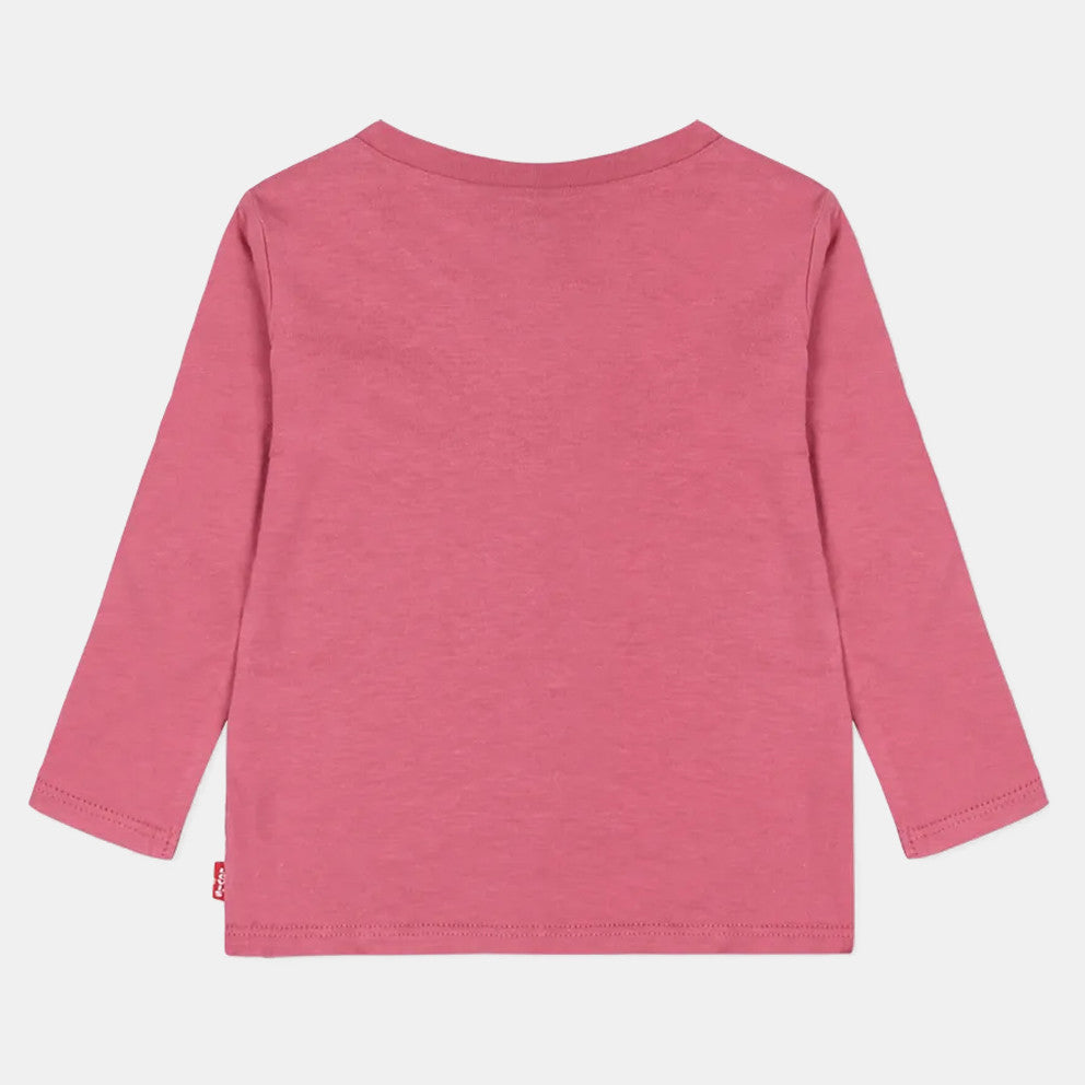 Levi's Girl Batwing Logo Pink Long Sleeve Tee-Shirt In Stock Now