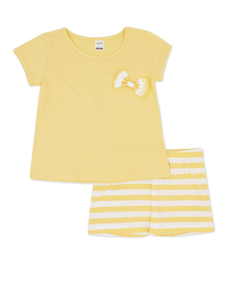 Rapife 4651 Yellow Tee-Shirt and Shorts