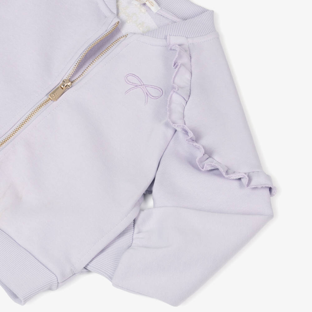 Lili Gaufrette Lilac Hooded Top and Tracksuit Bottoms In Stock Now