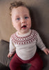 Pre-Order Mayoral Baby Boys Cream Fair Isle Jumper & Burgundy Leggings Set