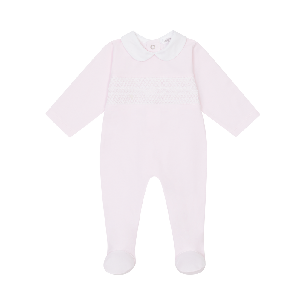 Deolinda 252601B Take Me Home Pink Smocked Pyjamas, Hat and Blanket In Stock Now