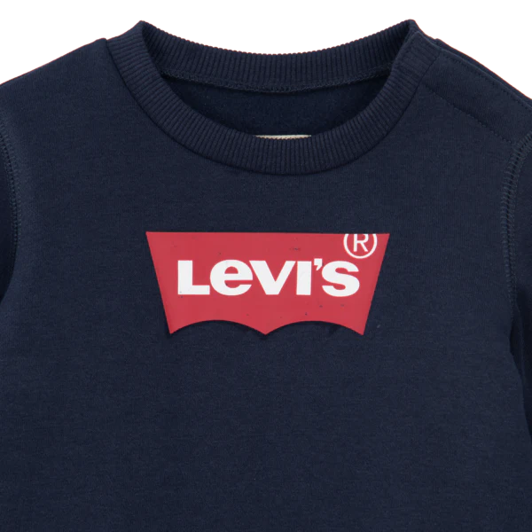 Levi's Navy Blue Crewneck Jumper In Stock Now